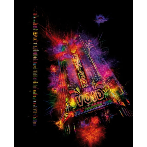 Enter The Void Poster 12x16 Print on Metal Sign 12in x 16in Multi-Color Square Adults Best Posters