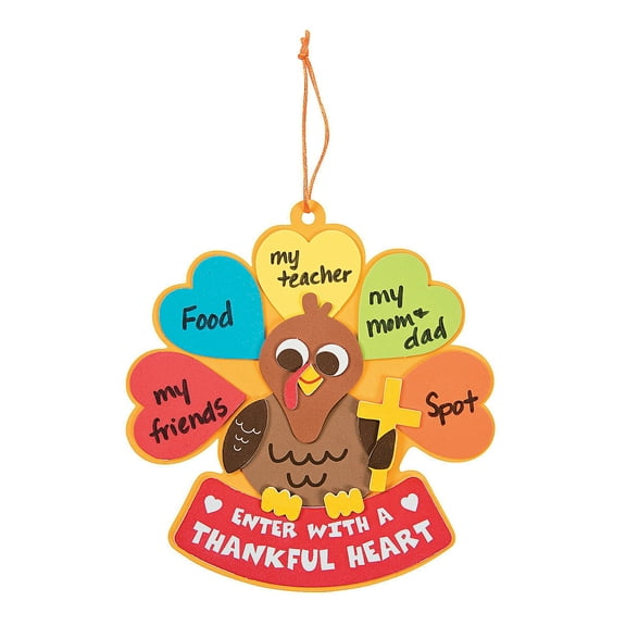 Enter With A Thankful Heart Sign Craft Kit- Craft Kits - 12 Pieces