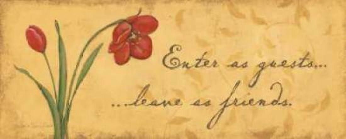 Enter as Guests Canvas Art - Stephanie Marrott (10 x 20)