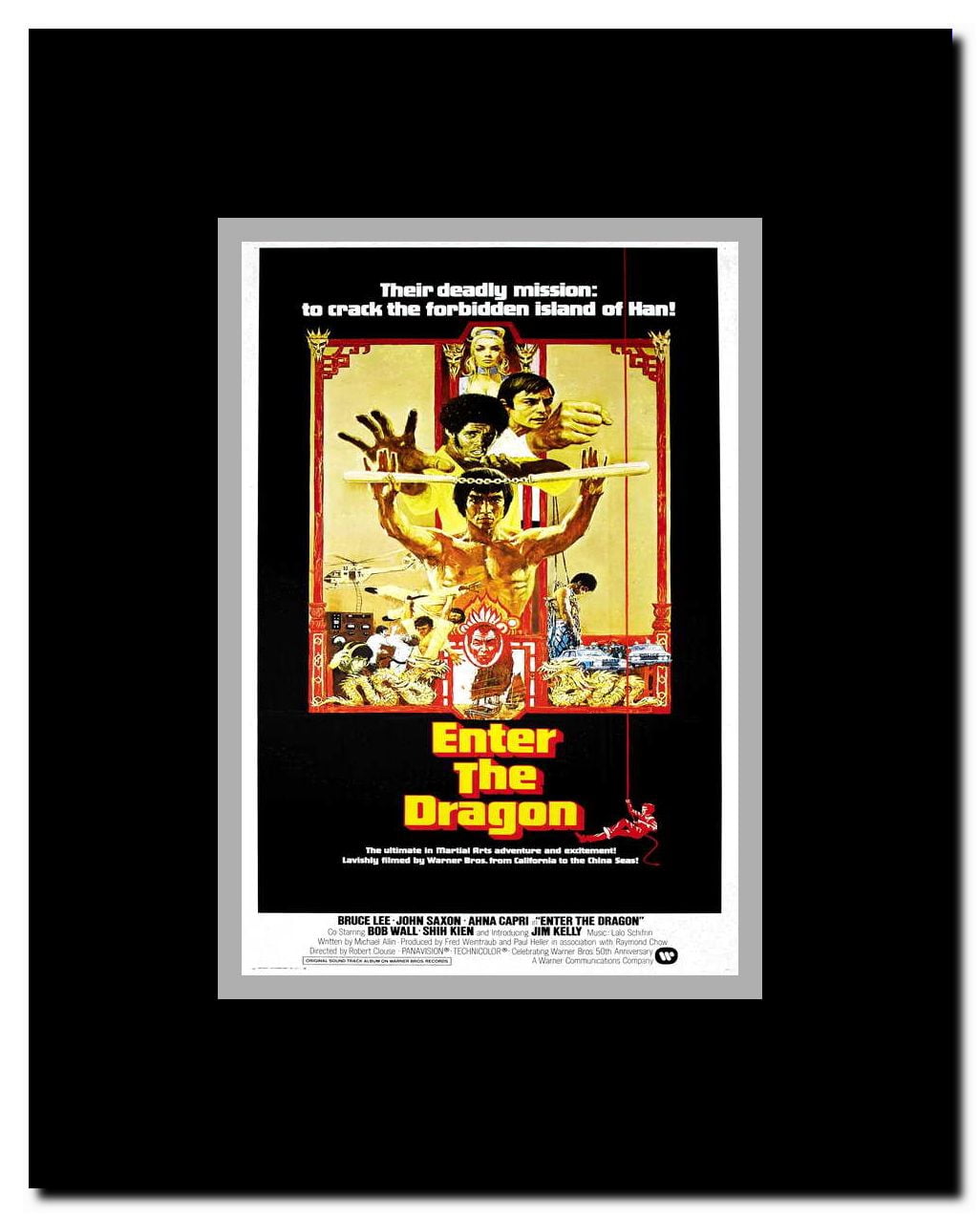 Enter the Dragon Framed Movie Poster