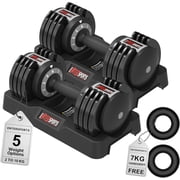 EnterSports 10kgX2 Verstellbare Hanteln, 10 Hantelgewichtsstufen 2-10kg f r Platzsparende, Rutschfeste Griffe mit Sicherheitsverriegelung, Home Gym Krafttrainingsger te f r Bodybuilding