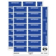 thumbnail image 1 of Entered Blank Box for Date Signature Sticker Set - Dark Blue - Matte Finish - 2.00" Large, 1 of 7