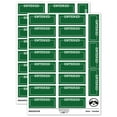 thumbnail image 1 of Entered Blank Box for Date Signature Sticker Set - Dark Green - Matte Finish - 2.00" Large, 1 of 7