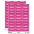 thumbnail image 1 of Entered Blank Box for Date Signature Sticker Set - Hot Pink - Matte Finish - 1.75" Medium, 1 of 7