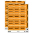 thumbnail image 1 of Entered Blank Box for Date Signature Sticker Set - Orange - Gloss Finish - 1.5" Small, 1 of 7