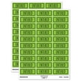 thumbnail image 1 of Entered Double Line Border Sticker Set - Light Green - Matte Finish - 1.75" Medium, 1 of 7