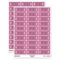 thumbnail image 1 of Entered Double Line Border Sticker Set - Light Pink - Matte Finish - 1.75" Medium, 1 of 7