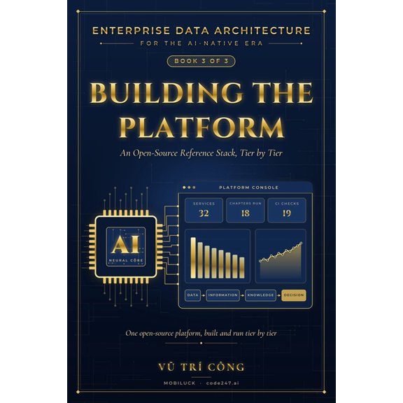 Enterprise Data Architecture for the Ai- Building the Platform: An Open-Source Reference Stack, Tier by Tier, Book 3, (Paperback)