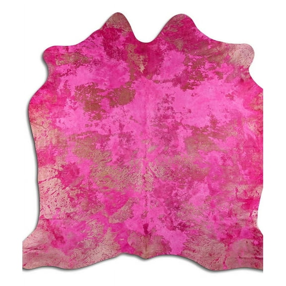 Entertain cowhide rugs for sale DISTRESSED PINK rug