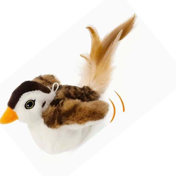 Entertaining Electric Bird Toy Cats Flapping Wing Interactively Sound Safe