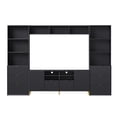 thumbnail image 1 of Entertainment Center with Bookshelves, Modern Entertainment Wall Unit with 13 Shelves TV Stand for Televisions Up to 70'' Display Cabinet for Living Room, 1 of 9