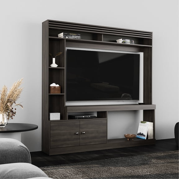 Entertainment Center with Central TV Space and Storage / High - Quality Construction for Long - term Use