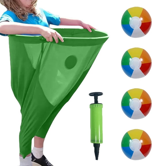 Entertainment Throwing Game Giants Elastic Pants Kid Adult Granny Pant Yard Games with 4 and Air pumps Party Game