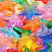 Entervending Acrylic Gems - Acrylic Stars Vase Filler - 580g Pack Fake Jewels - Assorted Color Plastic Gemstones for Kids - 40 mm Plastic Gem - Table Scatters Crystals - Aquarium Jewels