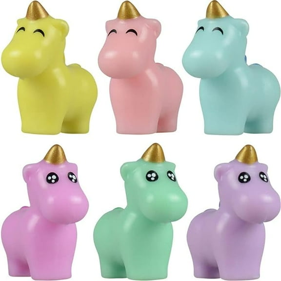 Entervending Little Unicorn Toy Figurines - Unicorn Figures 25 Pcs - Unicorn Party Favors for Kids - Unicorn Cake Toppers - Unicorn Decoration Playset