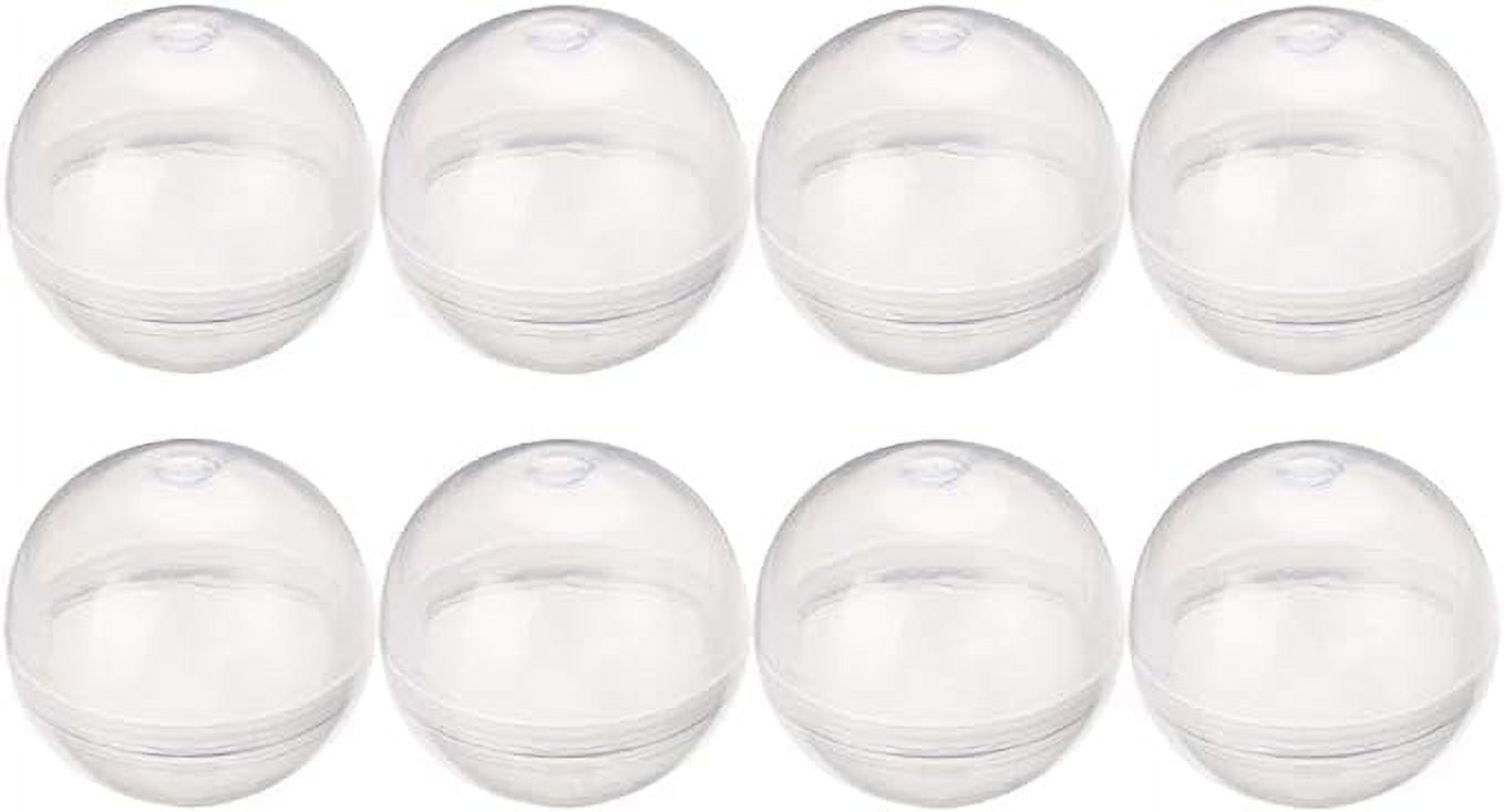 Entervending Vending Machine Empty Round Capsules 1.1” 250 pcs Bulk Capsule for Toy Gumball Machines Small Clear Containers Surprise for Kids Party Favor Prize