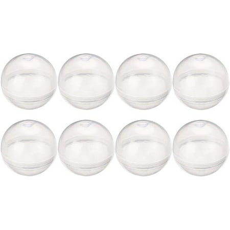 Entervending Vending Machine Empty Round Capsules 1.1” 250 pcs Bulk Capsule for Toy Gumball Machines Small Clear Containers Surprise for Kids Party Favor Prize