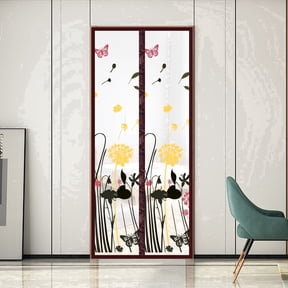 Entesi Thermal Insulated Magnetic Door Curtain, Portable, Screen Door Self-Closing Fits Doors Up to 38" x 80"