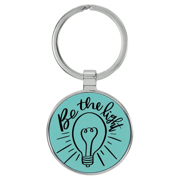 Enthoozies Be The Light Religious Teal Laser Engraved Leatherette ...