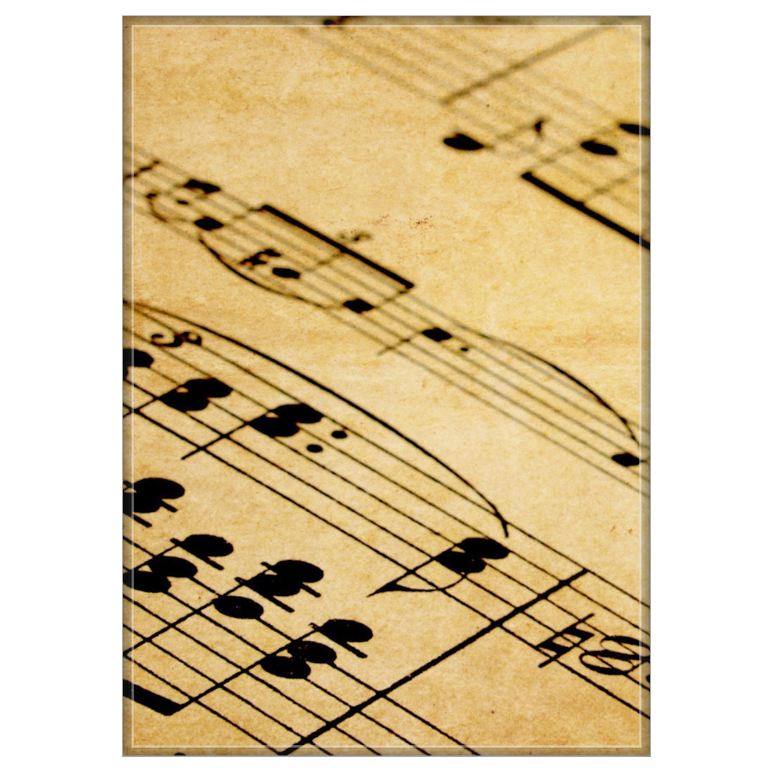 Music Notes Fans Enthoozies Vintage Sheet Music Notes 2.5