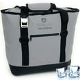 thumbnail image 1 of Enthusiast Gear Dry Bag Cooler Tote Collapsible Insulated with Side Pocket Holds 20 Cans Grey 20L, 1 of 7
