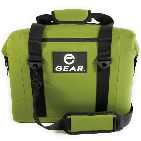 Enthusiast Gear 24 Can Soft-Sided Cooler with Shoulder Strap, Green