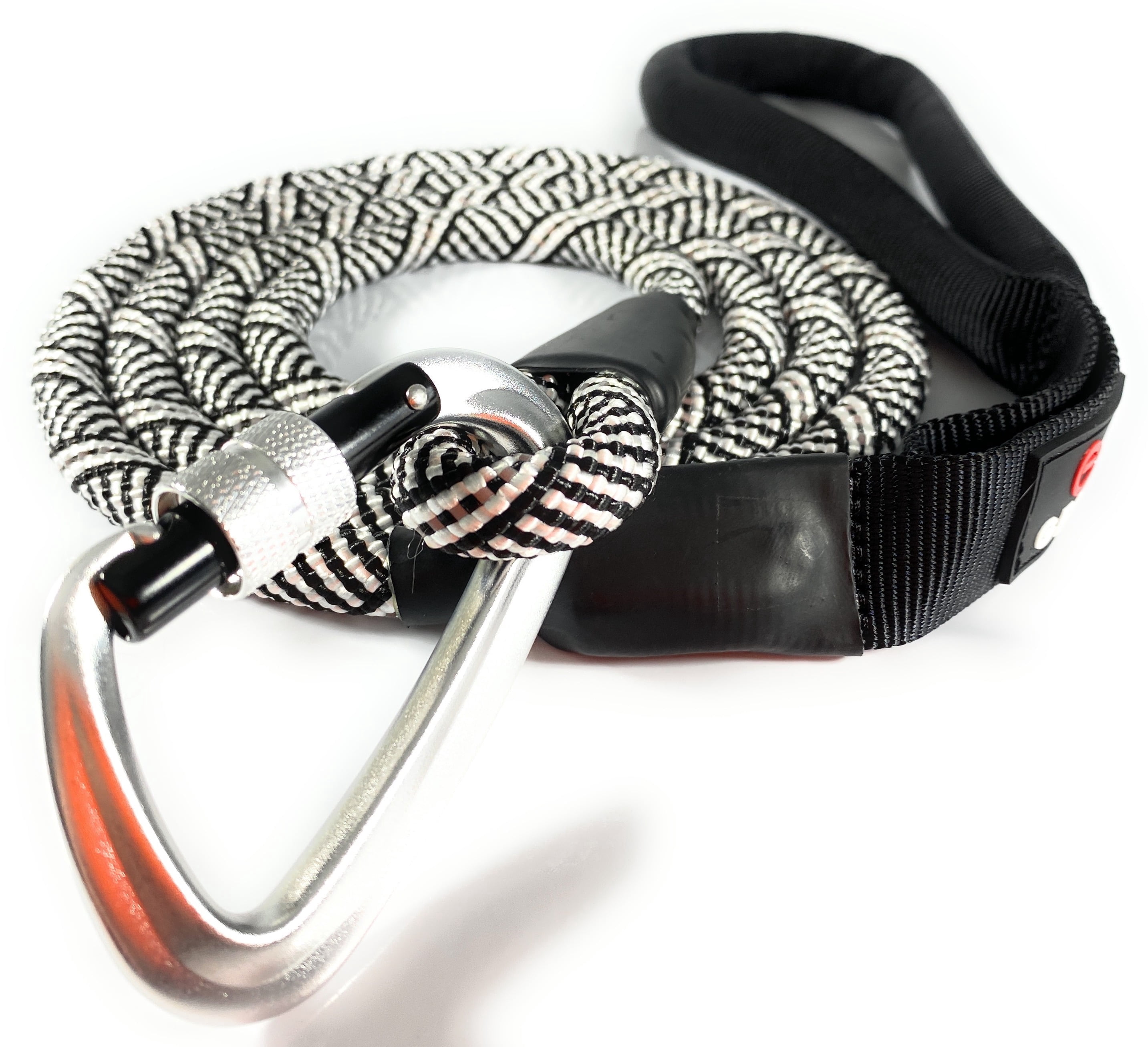 Enthusiast Gear Climbing Rope Dog Leash with Locking Carabiner for ...
