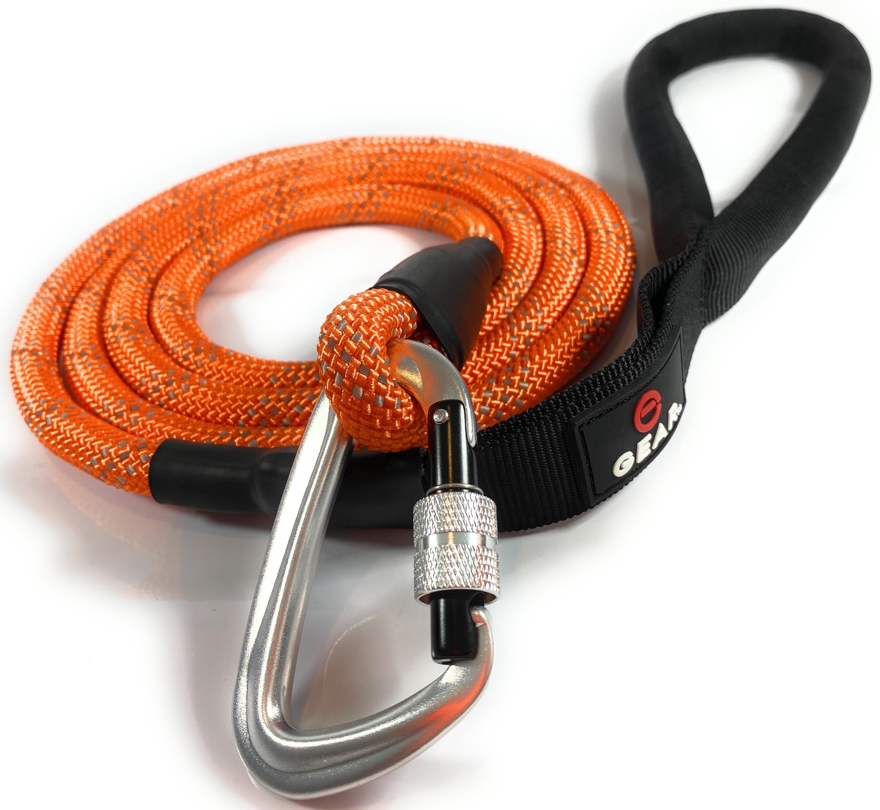 Enthusiast Gear Climbing Rope Dog Leash with Locking Carabiner for ...