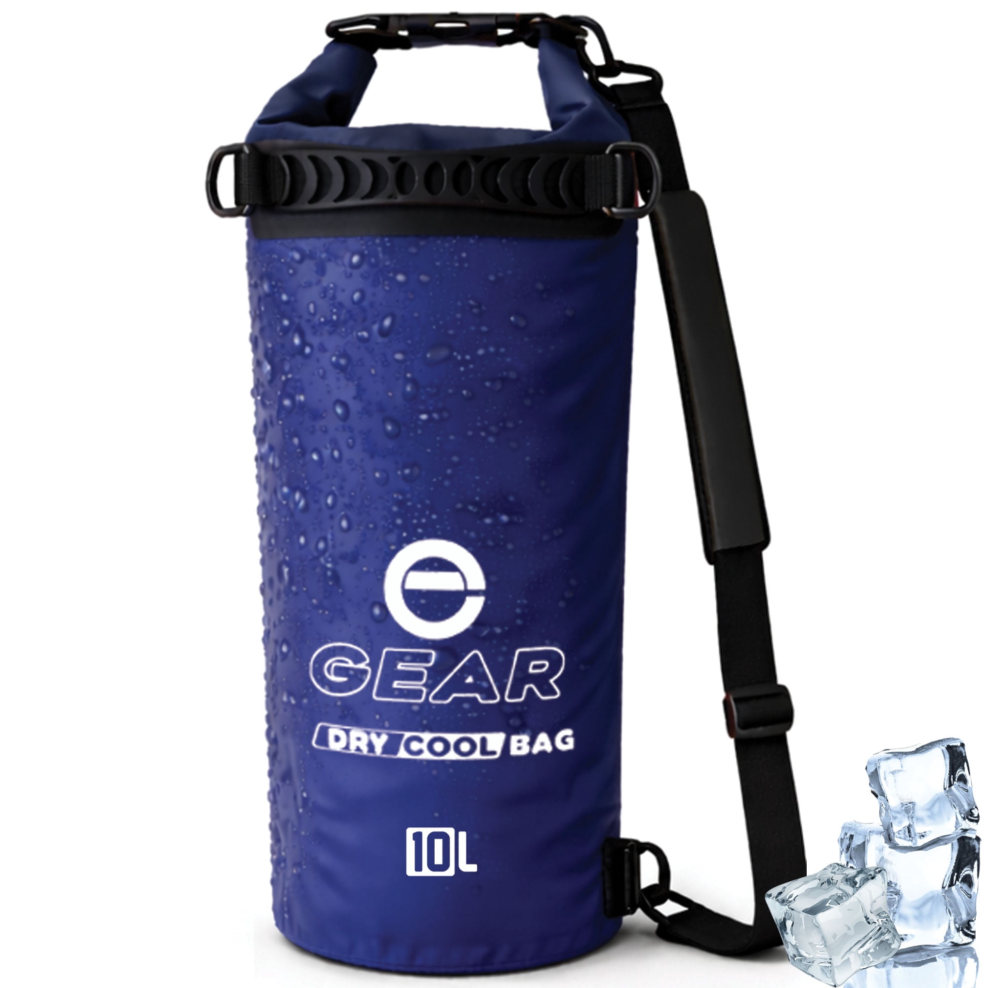 Enthusiast Gear Dry Bag Cooler - Roll Top, Insulated, Leak Proof, Collapsible, Waterproof - 10L