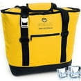 thumbnail image 1 of Enthusiast Gear Dry Bag Cooler Tote Collapsible Insulated with Side Pocket Holds 20 Cans Yellow 20L, 1 of 5