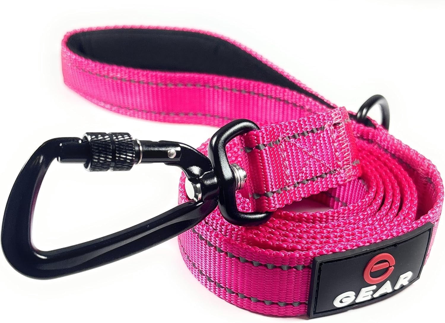 Enthusiast Gear Nylon Dog Leash with Locking Carabiner for Large and ...