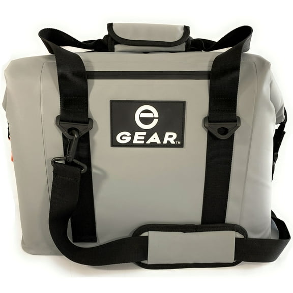 Enthusiast Gear Soft Sided Collapsible Heavy-Duty Wide Mouth Cooler Waterproof, Leak-Proof, Portable Cooler for Camping, Picnics, Beach, Tailgating, Sea Fishing and Road Trips 24 Cans Plus Ice