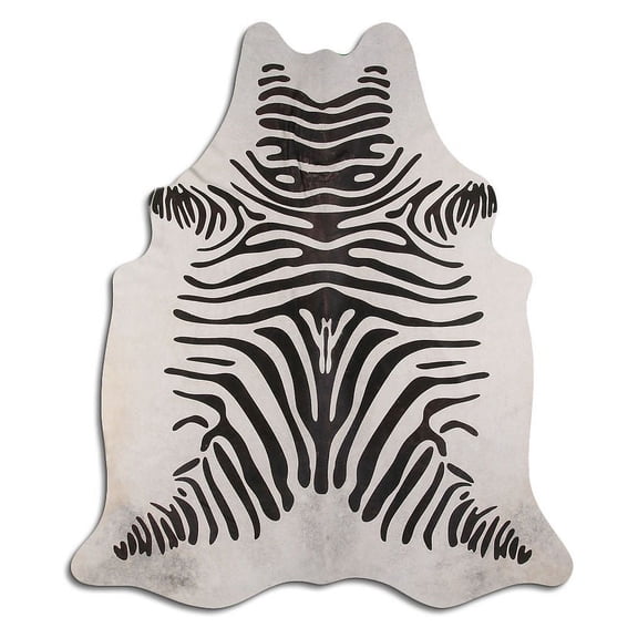 Enthusiastic PRINTED cowhide rugs for sale ZEBRA ON WHITE rug