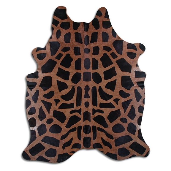Enthusiastically PRINTED cowhide rugs for sale GIRAFFE ON CAMEL rug