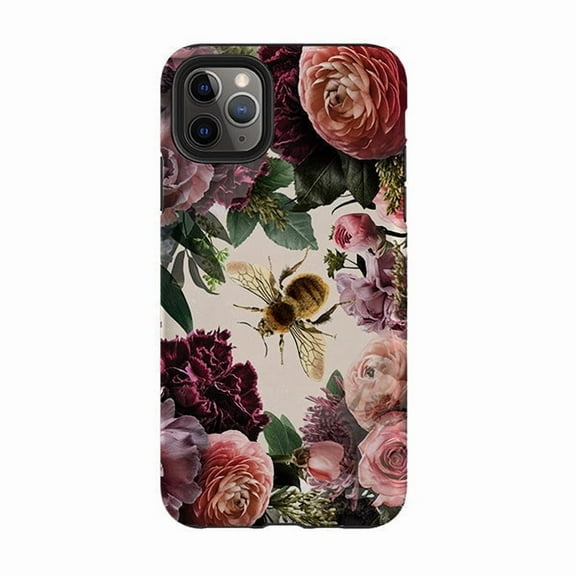 Entice Dark Moody Abstract Floral Phone Case for iPhone 16 15 14 13 12 11 Pro Max