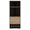 thumbnail image 1 of Enticing Dark Oak Bar Cabinet For Living Room, 69.49 In. High Room Beverage With Two Interior Shelves, 1 of 4