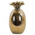 thumbnail image 1 of Enticing pineapple décor figurine polished chrome finish gold - large - benzara, 1 of 1