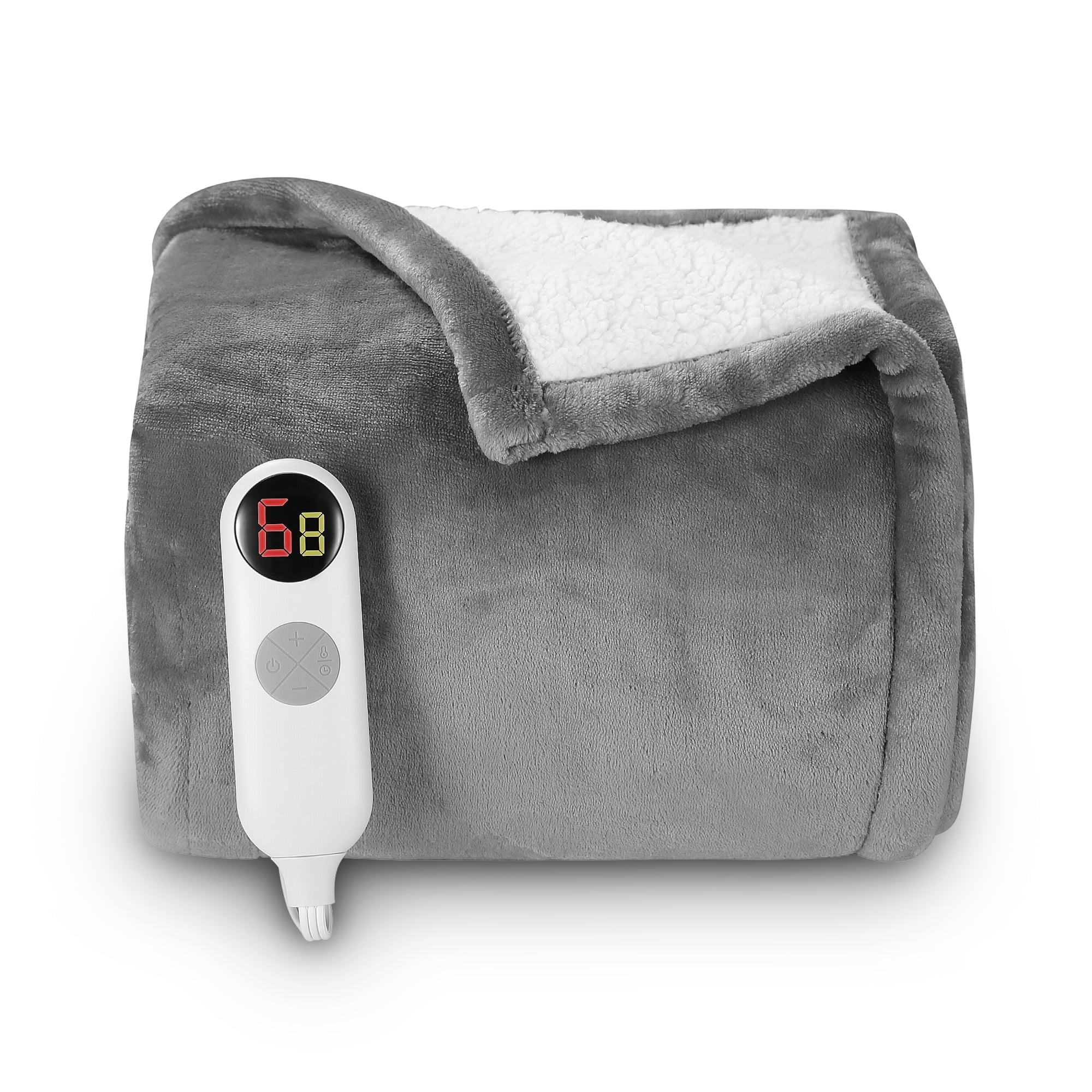 Entil 50" x 60" Electric Throw Blanket with 6 Heating Levels & 18H