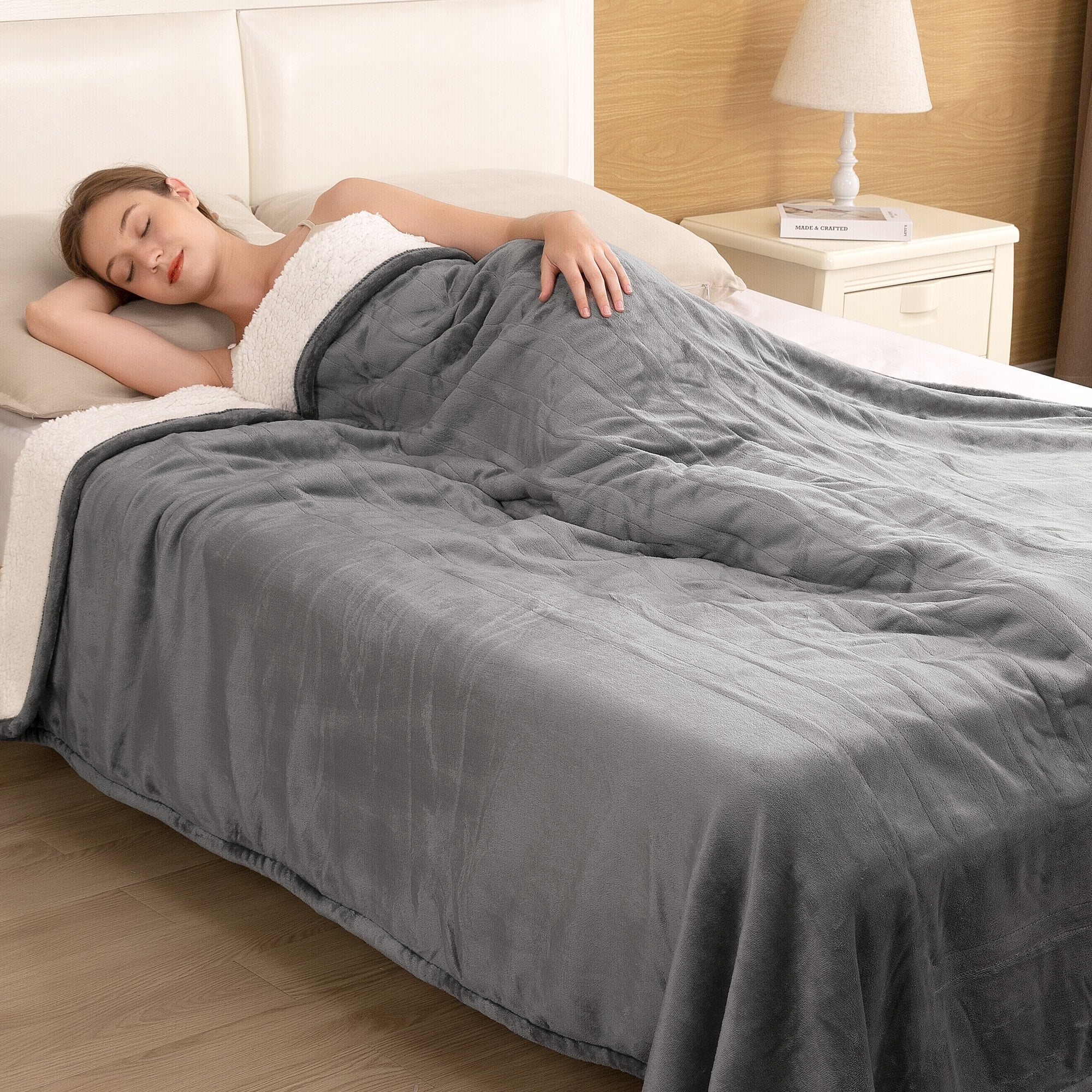 Entil Full Size Washable Electric Heated Blanket, Heating Levels