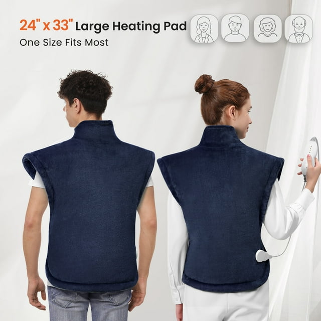 Entil Large Heating Pad, 4 Heat Levels & 2H Autooff, for Back