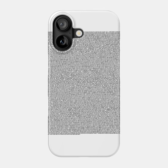 Entire Bee Movie Script Funny Meme Graphic Case for Apple iPhone 11 to 17