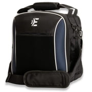 EntireFlight Pilot Flight Bag, Unisex, Blue Polyester Shoulder Bag with Headset Storage, Patch Panel, Padded Strap
