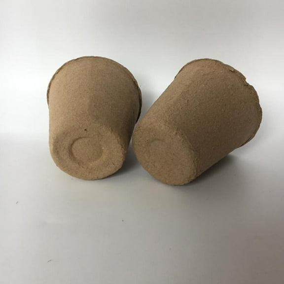 Raindrops Biodegradable Plant Pots for Gardening Use Dark Brown Pulp Material Durable and Impermeable 6x6CM
