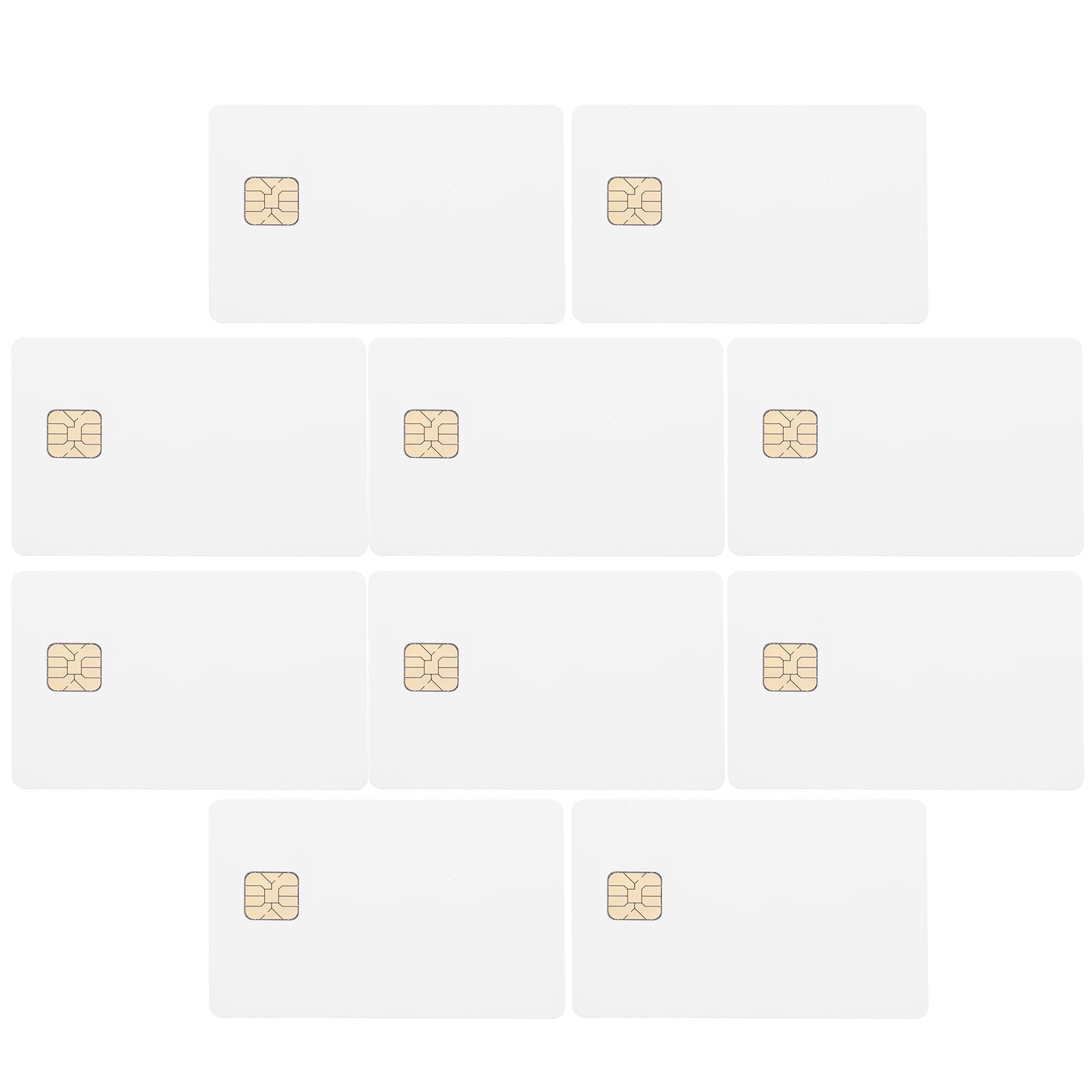 10pcs White IC Cards with Chip for Control Systems - Walmart.com