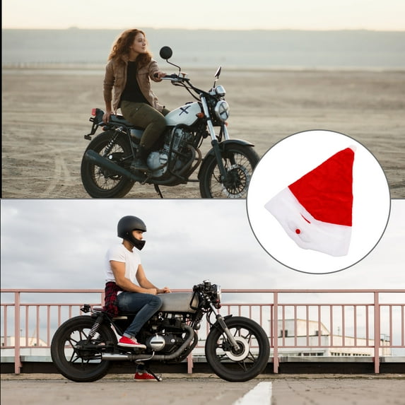 Raindrops Christmas Style Motorcycle Cover Red Velour 1Pack 18.9x15.7x0.2in