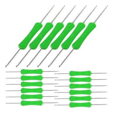 Entireivity 20Pcs Double End Crochet Hooks Professional Crochet Hooks Yarn Braiding Tools Sewing Hooks
