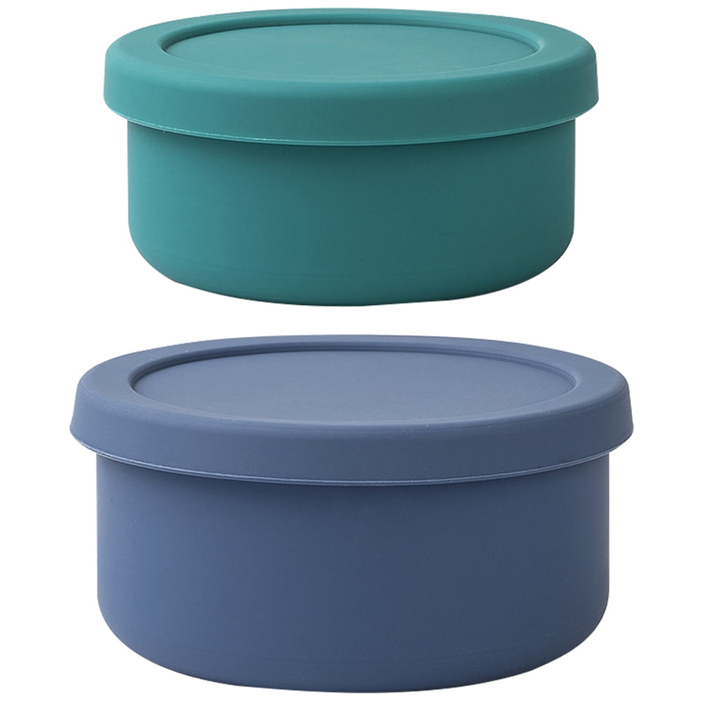 Entireivity 2Pcs Multi-function Food Boxes Silicone Bento Boxes ...