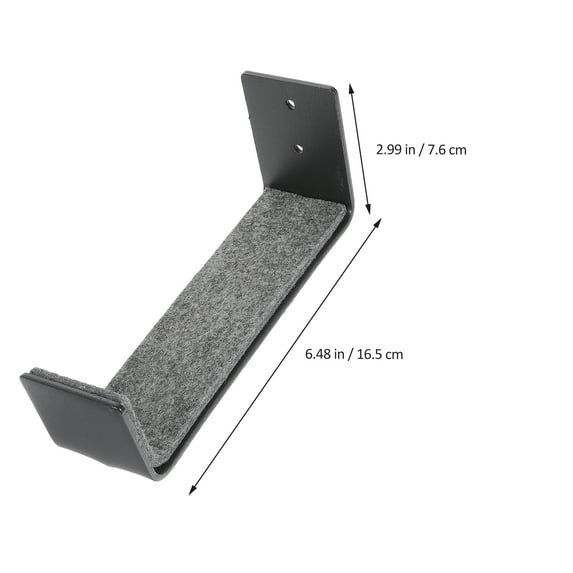 Entireivity 2pcs Surfboard Wall Rack Display Rack Wall-mounted Surfboard Hanger (Black)