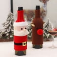 thumbnail image 1 of Entireivity 2pcs Wine Bottle Covers Wine Bottle Sweaters Bottle Protectors Xmas Party Decors, 1 of 8