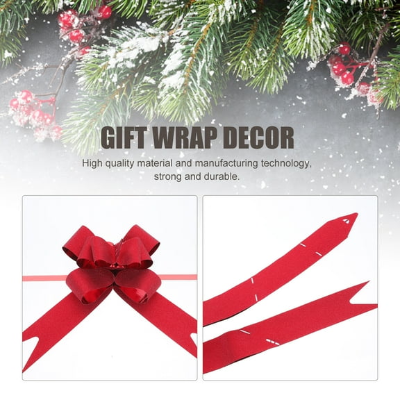 Entireivity 50Pcs Pull Ribbon Bows Flower Gift Wrap Decoration Wedding Supply Accessories